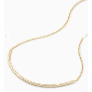 Kendra Scott Amber Choker Necklace in Gold